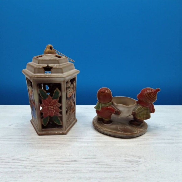 Yankee Candle Holder Ronnie Walter Christmas Kids and Kirkland Snowman Lantern - Picture 4 of 15